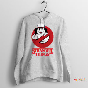 Dustin Ghostly Adventure Stranger Things Sport Grey Hoodie