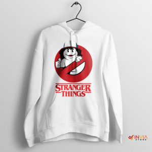 Dustin Ghostly Adventure Stranger Things White Hoodie