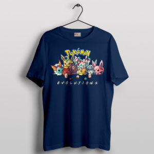 Eevee's Evolutionary Throwback 90s Navy T-Shirt