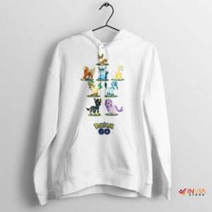 Eevee's Transformations Complete White Hoodie