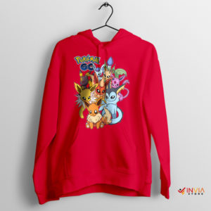 Eevee's Wonders Evolution Pokemon Red Hoodie