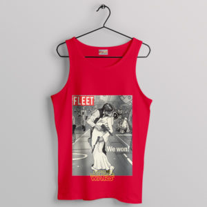 Empire's End Embrace Han And Leia Red Tank Top