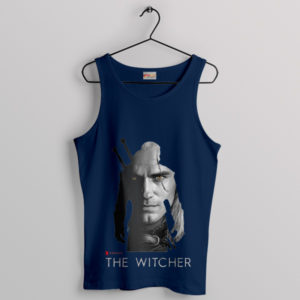 Epic Portraits Henry Cavill's Witcher Navy Tank Top