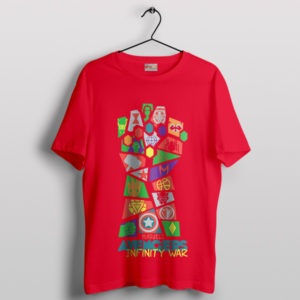Epic Snap Infinity Gauntlet Pop Art Red T-Shirt
