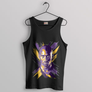 Epic Strokes Kobe Bryant Brush Paint Black Tank Top