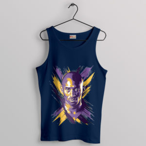 Epic Strokes Kobe Bryant Brush Paint Navy Tank Top