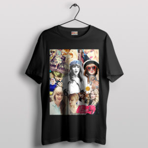 Eras Tour Swift Evolution Collage History Black T-Shirt