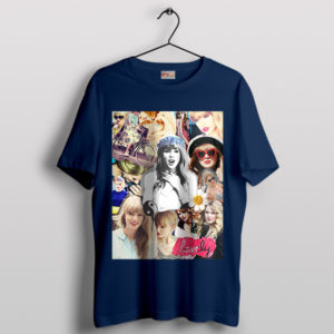 Eras Tour Swift Evolution Collage History Navy T-Shirt