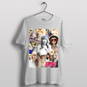 Eras Tour Swift Evolution Collage History Sport Grey T-Shirt