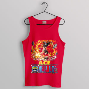 Eternal Flame One Piece Ace Red Tank Top