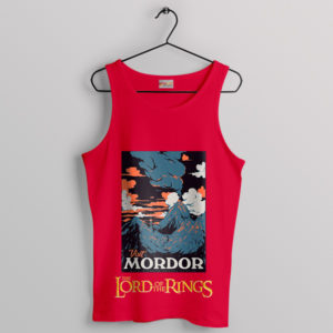 Eye of Sauron Odyssey Visit Mordor Red Tank Top