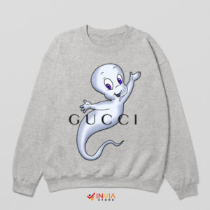 Fashion Ghost Casper Cartoon Sport Grey Sweatshirt