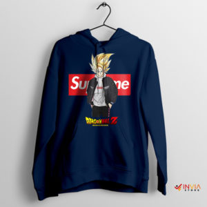 Fashionable Fusion Goku Super Saiyan Navy Hoodie