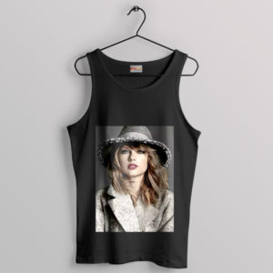 Fashionista Fame Swift's Hat Magazine Black Tank Top