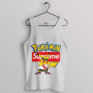 Fashionista Pikachu Cute Style Sport Grey Tank Top