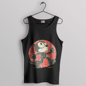 Feline Elegance Felix The Cat 1919 Black Tank Top