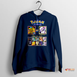 Fighter Legends Pikachu vs. Mewtwo Navy Hoodie