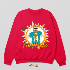 Fins and Magic Fitzmagic in Miami Red Sweatshirt