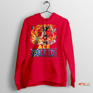 Fire Fist Fashion One Piece Ace Red Hoodie