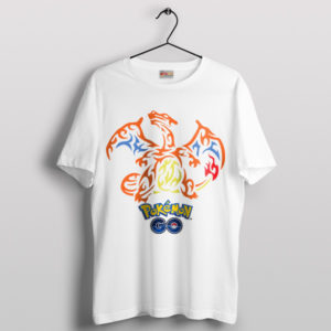 Firestorm Dark Charizard Pokemon White T-Shirt
