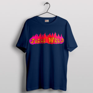 Flames Juice WRLD Legends Never Die Navy T-Shirt
