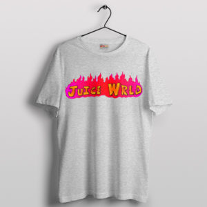 Flames Juice WRLD Legends Never Die Sport Grey T-Shirt