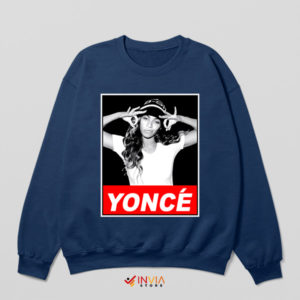 Flawless Queen Yoncé Tribute Navy Sweatshirt