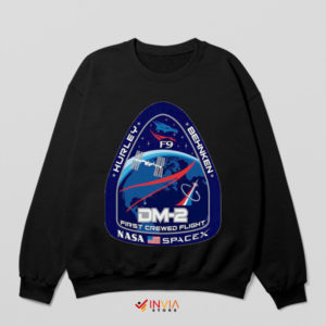 Flight Fan Costume Crew NASA SpaceX Black Sweatshirt