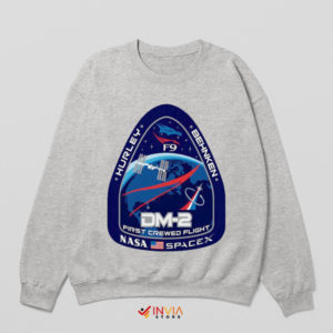 Flight Fan Costume Crew NASA SpaceX Spoer Grey Sweatshirt
