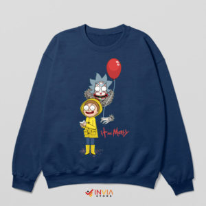 Float and Portal IT Rick And Morty Navy Sweatshirt