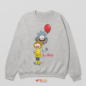 Float and Portal IT Rick And Morty Sport Grey Sweatshirt