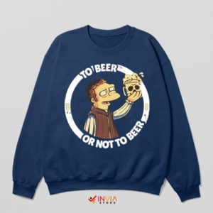 Foam of Wisdom Homer's To Beer Navy Sweatshirt