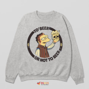 Foam of Wisdom Homer's To Beer Sport Grey Sweatshirt
