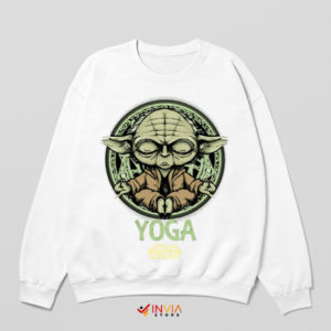 Forceful Flow Yoda YOGA Journey White Sweatshirt
