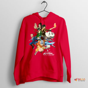Friends of the Avatar Aang's Journey Red Hoodie