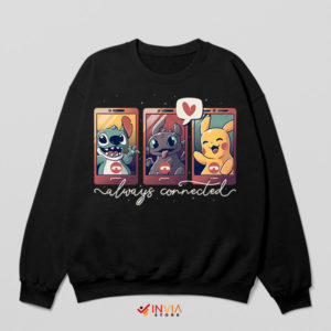 Friendship Stitch Toothless Pikachu Sweatshirt