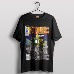 Funny Homer Comic Action Hero T-Shirt