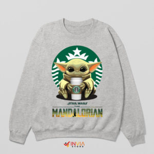 Galactic Espresso Baby Yoda Sport Grey Sweatshirt
