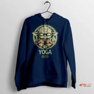 Galactic Guru Yoda's YOGA Wisdom Navy Hoodie