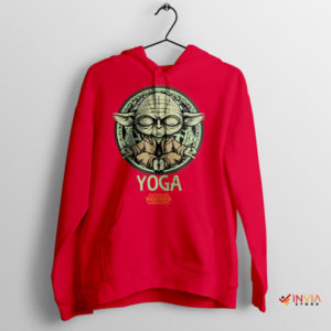 Galactic Guru Yoda's YOGA Wisdom Red Hoodie