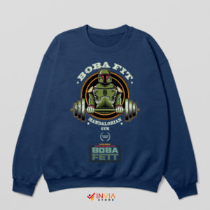 Galactic Gym Mandalorian Boba Fit Navy Sweatshirt