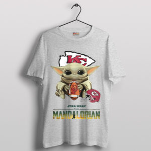 Galactic KC Chiefs Baby Yoda Star Wars Sport Grey T-Shirt