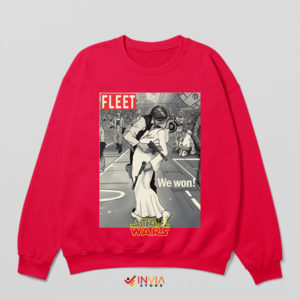 Galactic Love Affair Han and Leia Red Sweatshirt