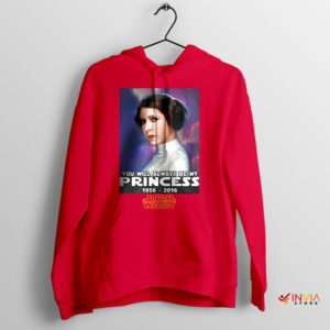 Galactic Love Saga Princess Leia Red Hoodie