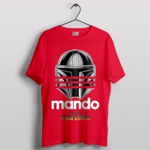 Galactic Stripes Adidas Mando Helmet Red T-Shirt