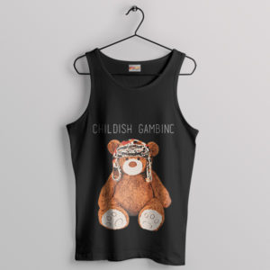 Gambino's Childish Cute Teddy Bear Black Tank Top