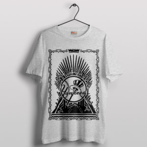 Game Yankees Symbol Iron Throne Sport Grey T-Shirt