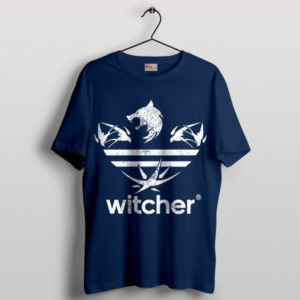 Geralt's Stride Witcher Adidas Art Navy T-Shirt