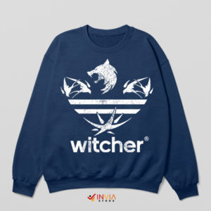Geralt's Tracks Witcher Adidas Art Navy Sweatshirt