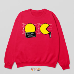 Ghost Chaser Pac-Man's Mugshot Red Sweatshirt